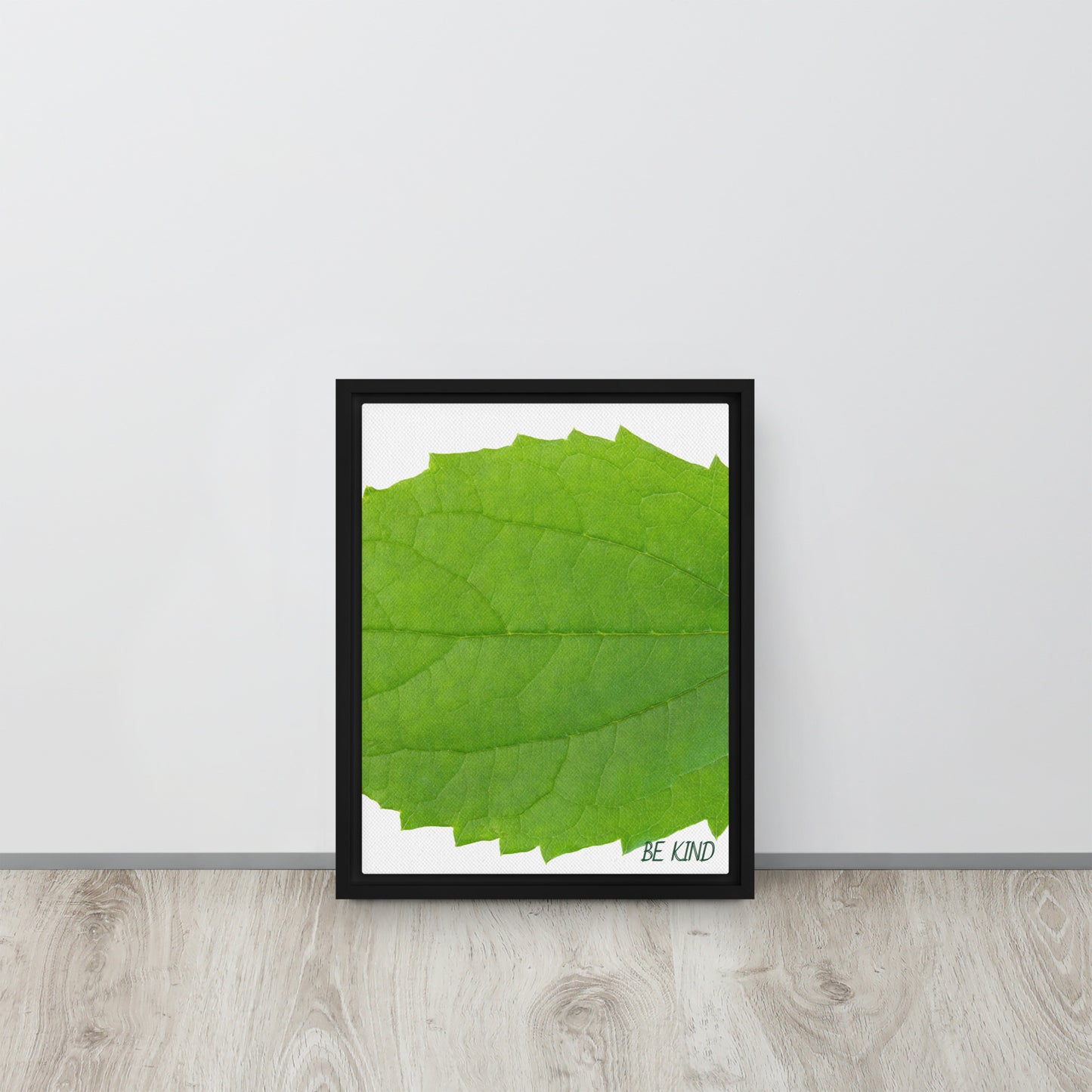 BE KIND. Framed canvas