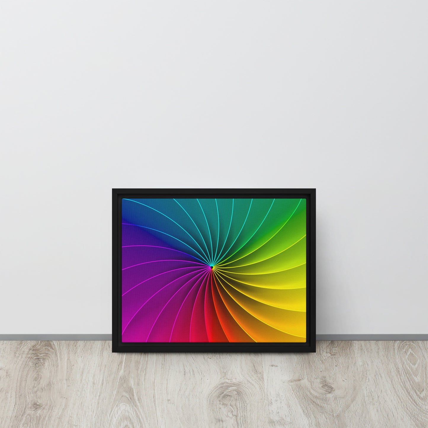 Colour Wheel. Framed canvas