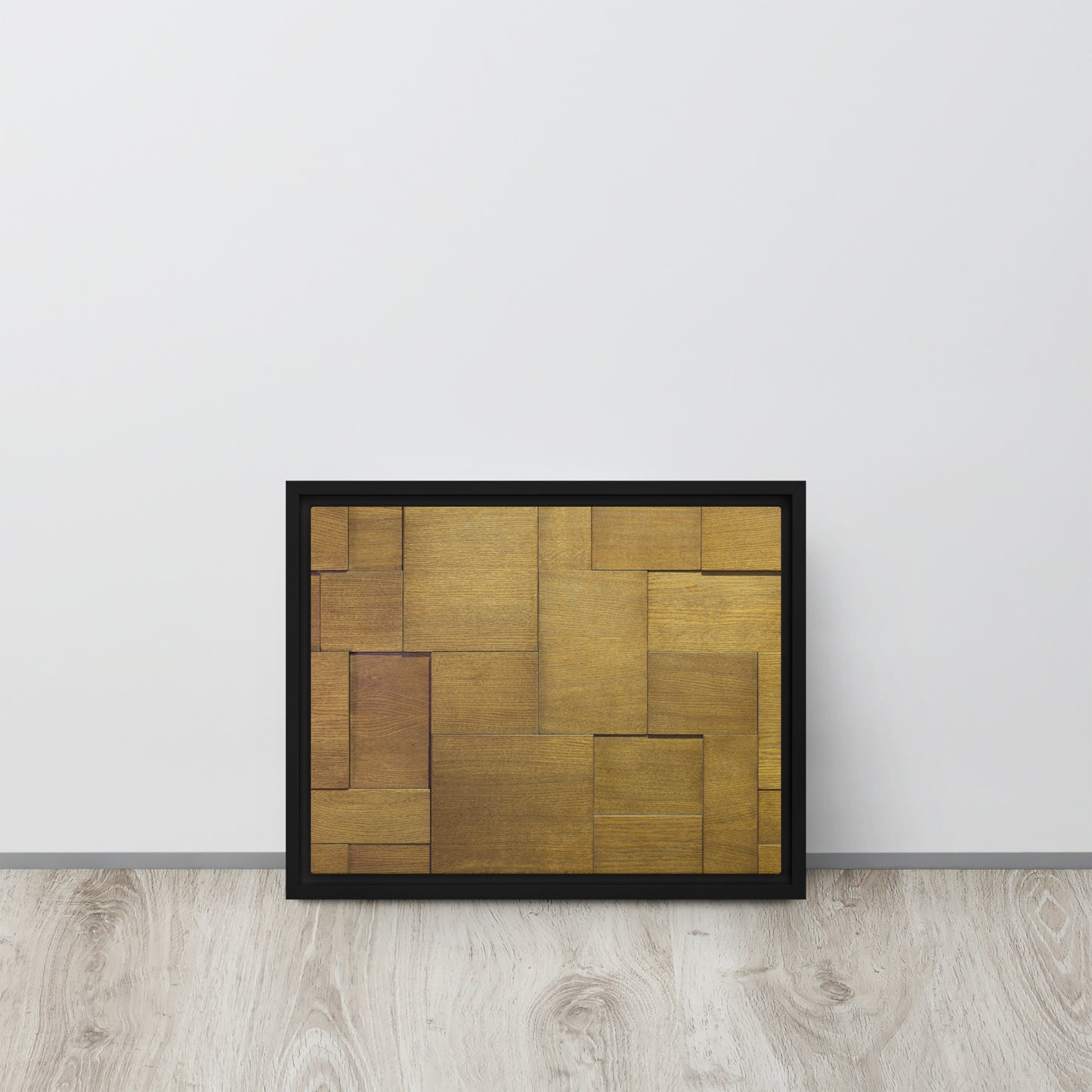 Modern Wood. Framed canvas