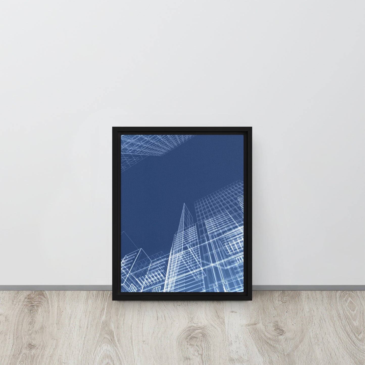 Architected. Framed canvas