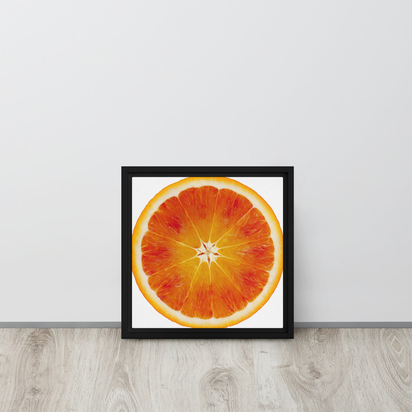 ORANGE. Framed canvas