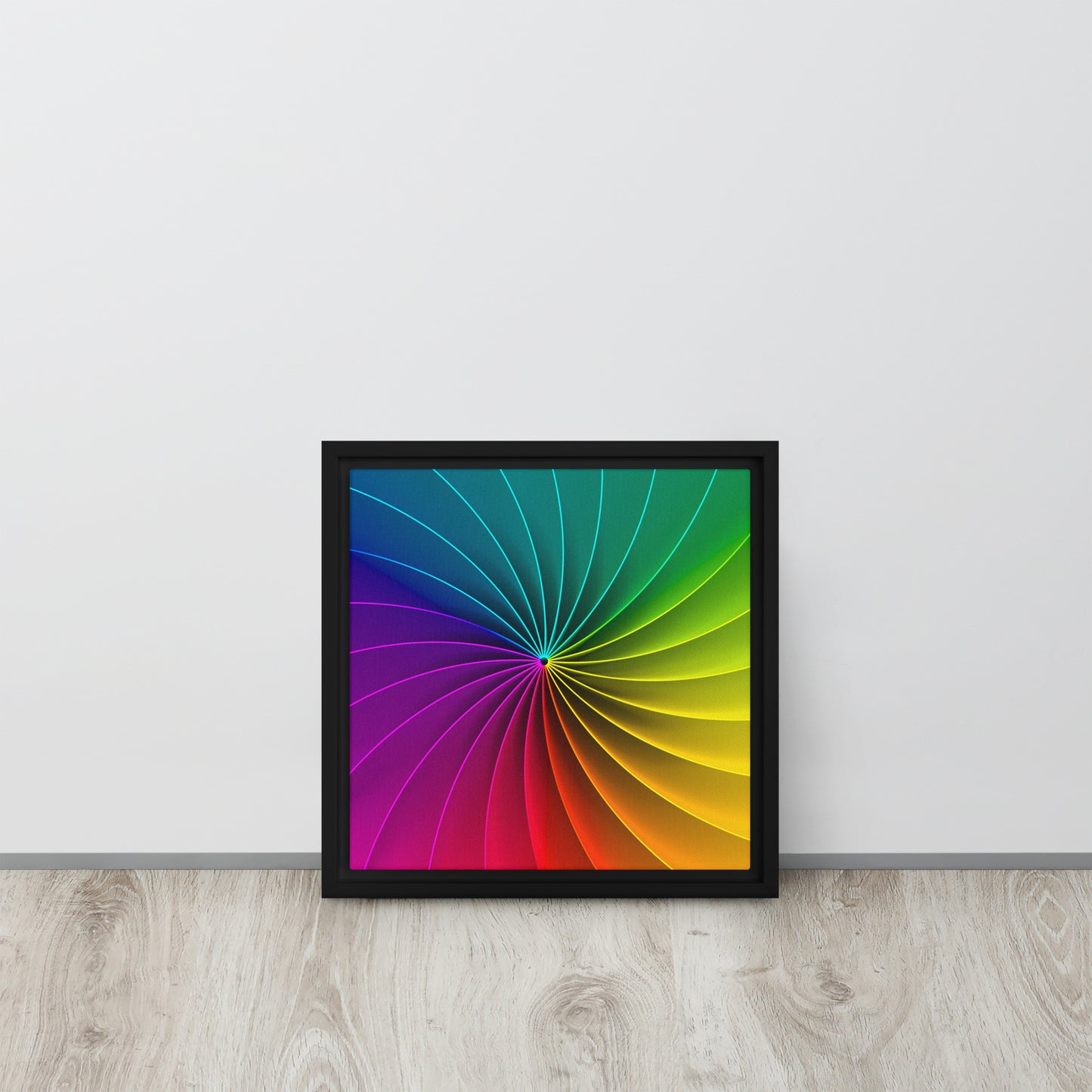 Colour Wheel. Framed canvas