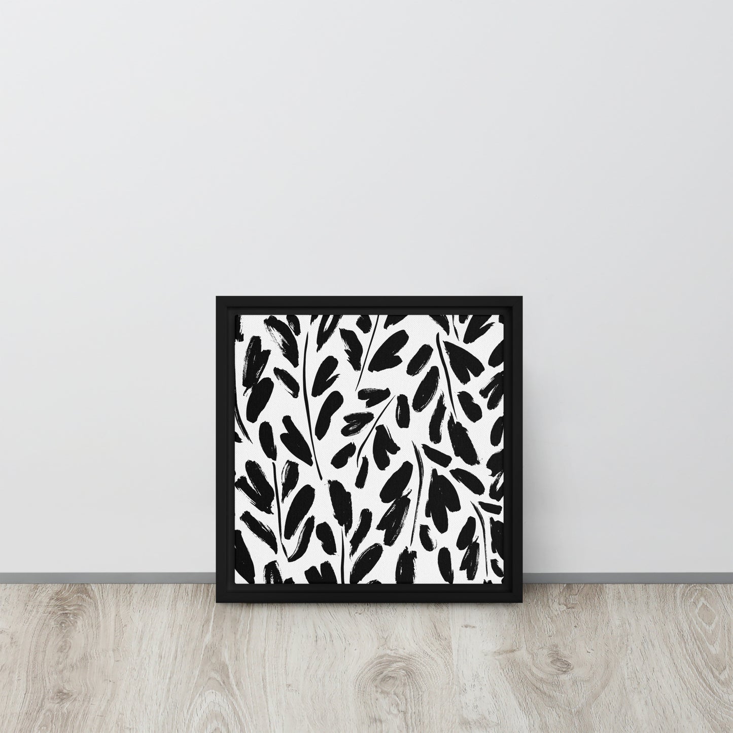 Black & White. Framed canvas