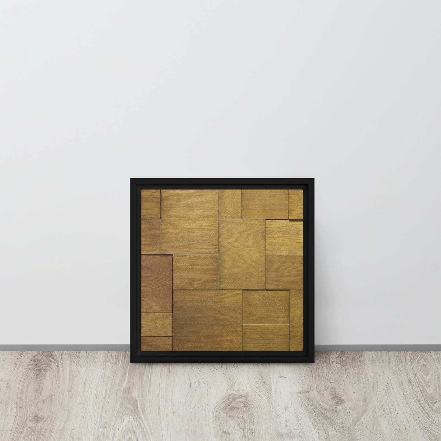 Modern Wood. Framed canvas