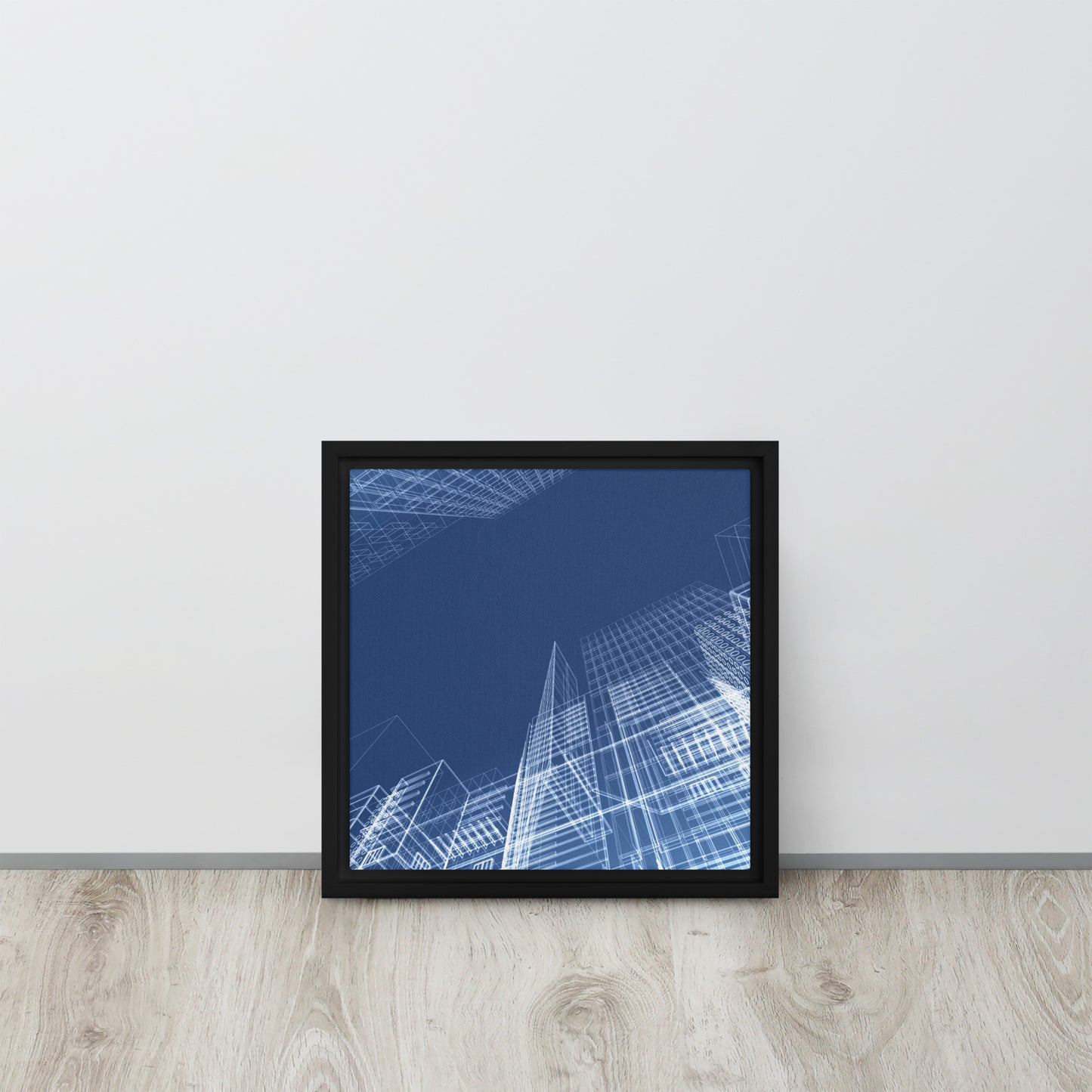 Architected. Framed canvas