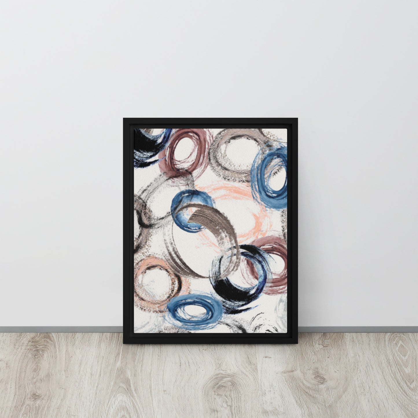 CIRCLES. Framed canvas