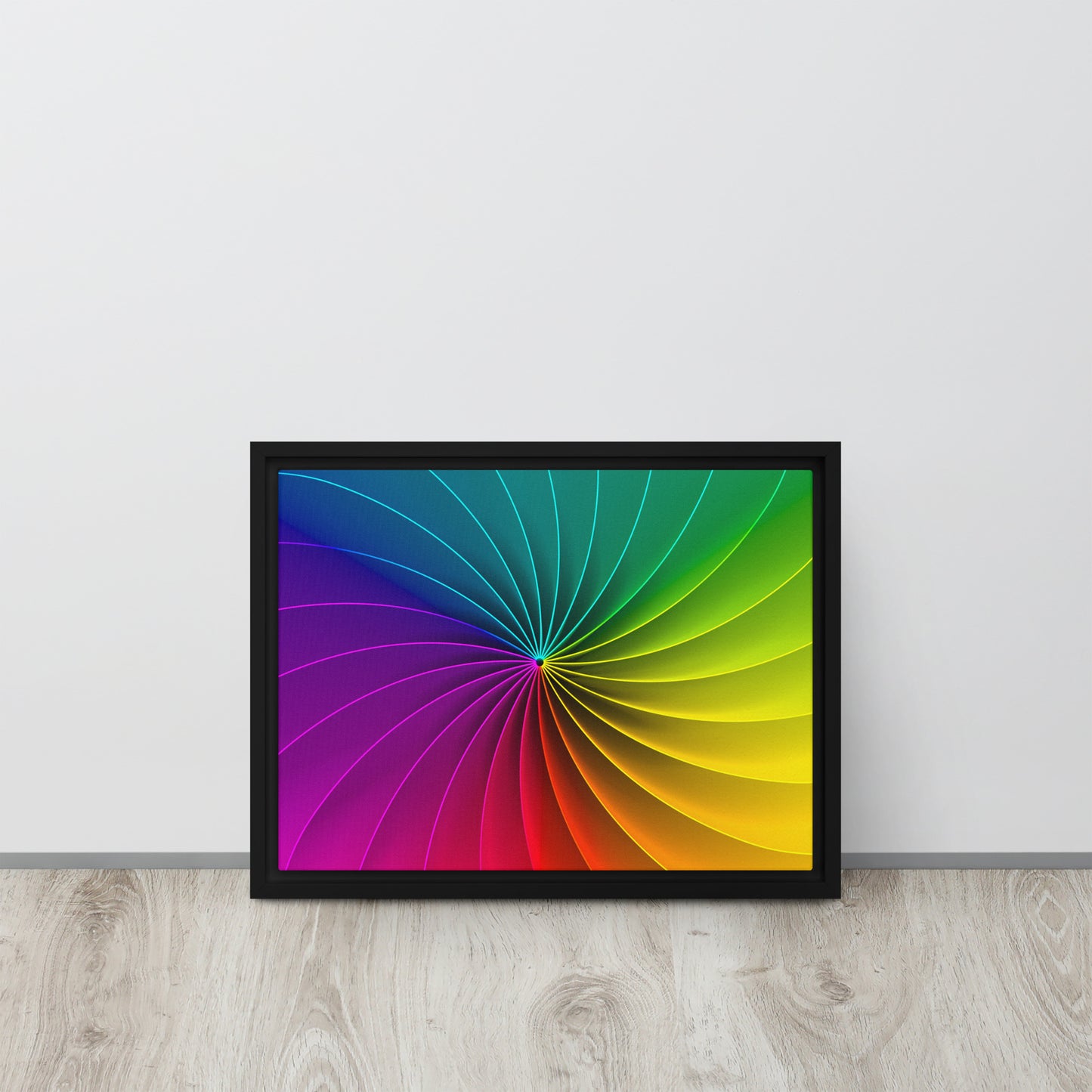 Colour Wheel. Framed canvas