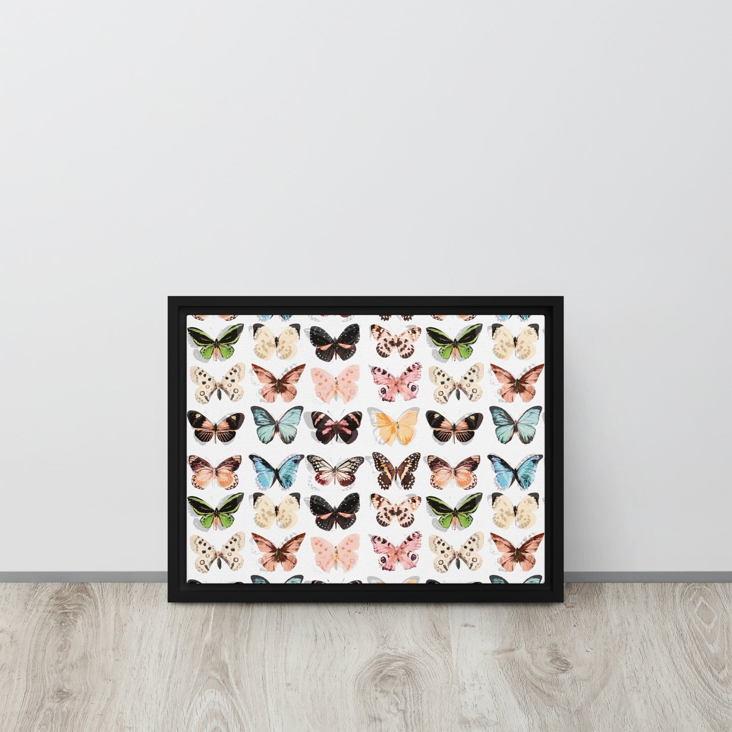 Butterfly. Framed canvas