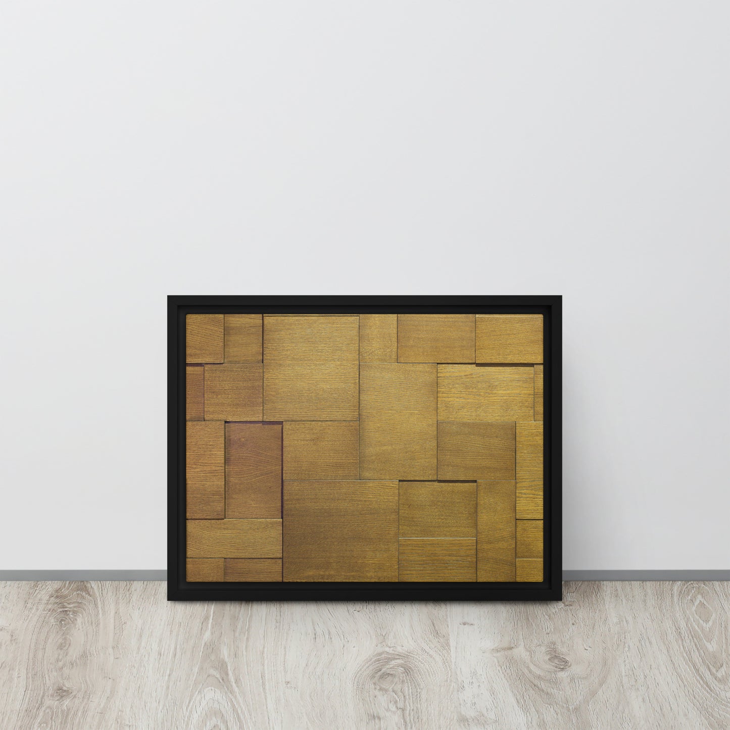 Modern Wood. Framed canvas