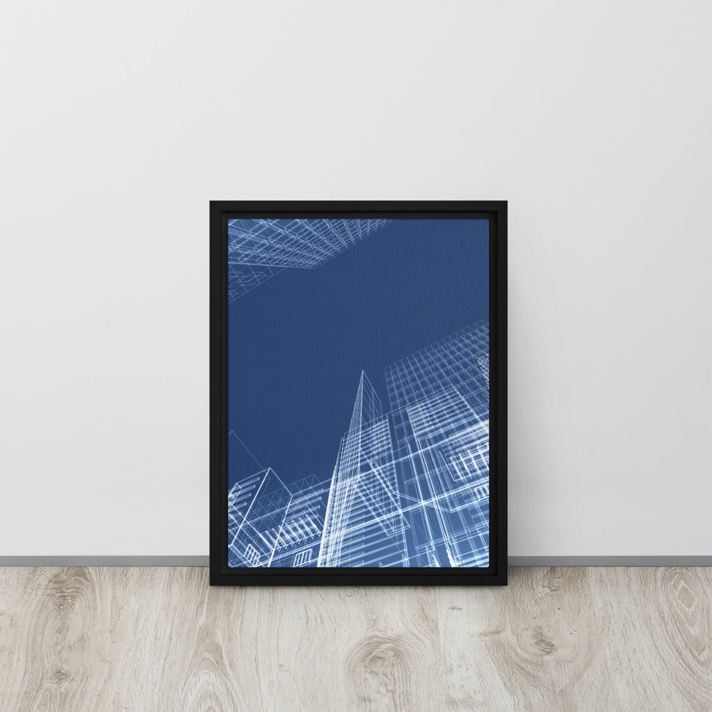 Architected. Framed canvas