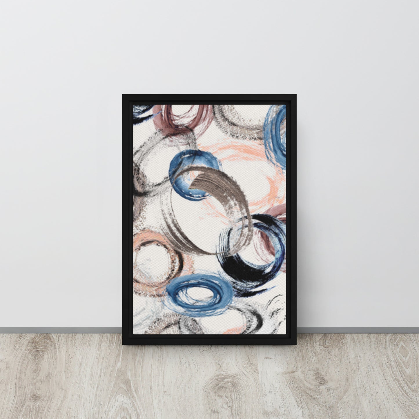 CIRCLES. Framed canvas