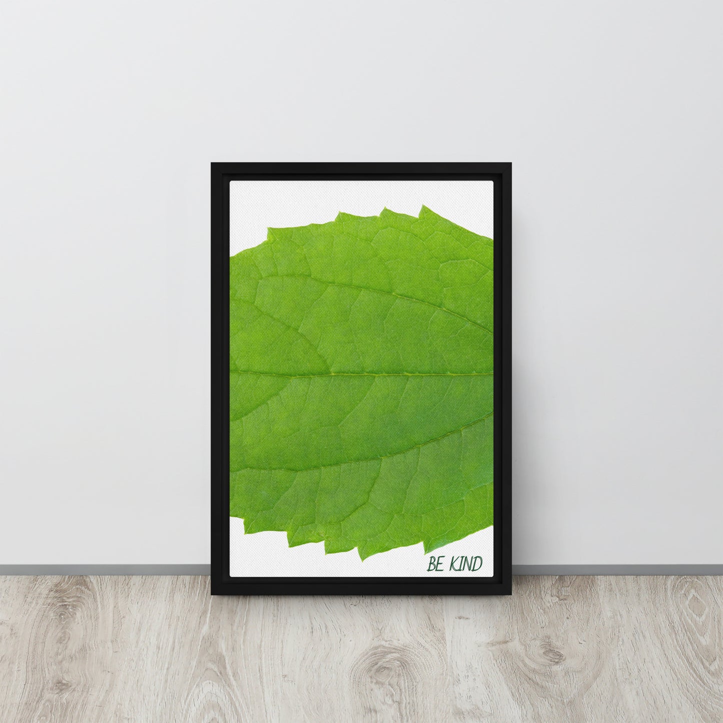 BE KIND. Framed canvas