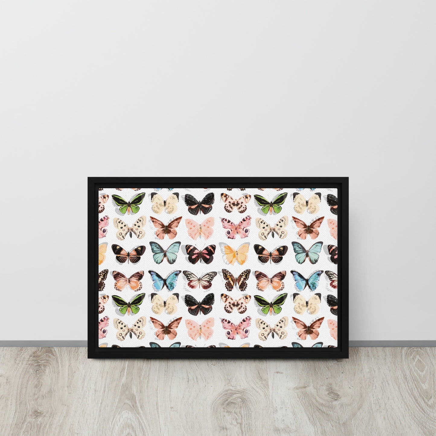 Butterfly. Framed canvas