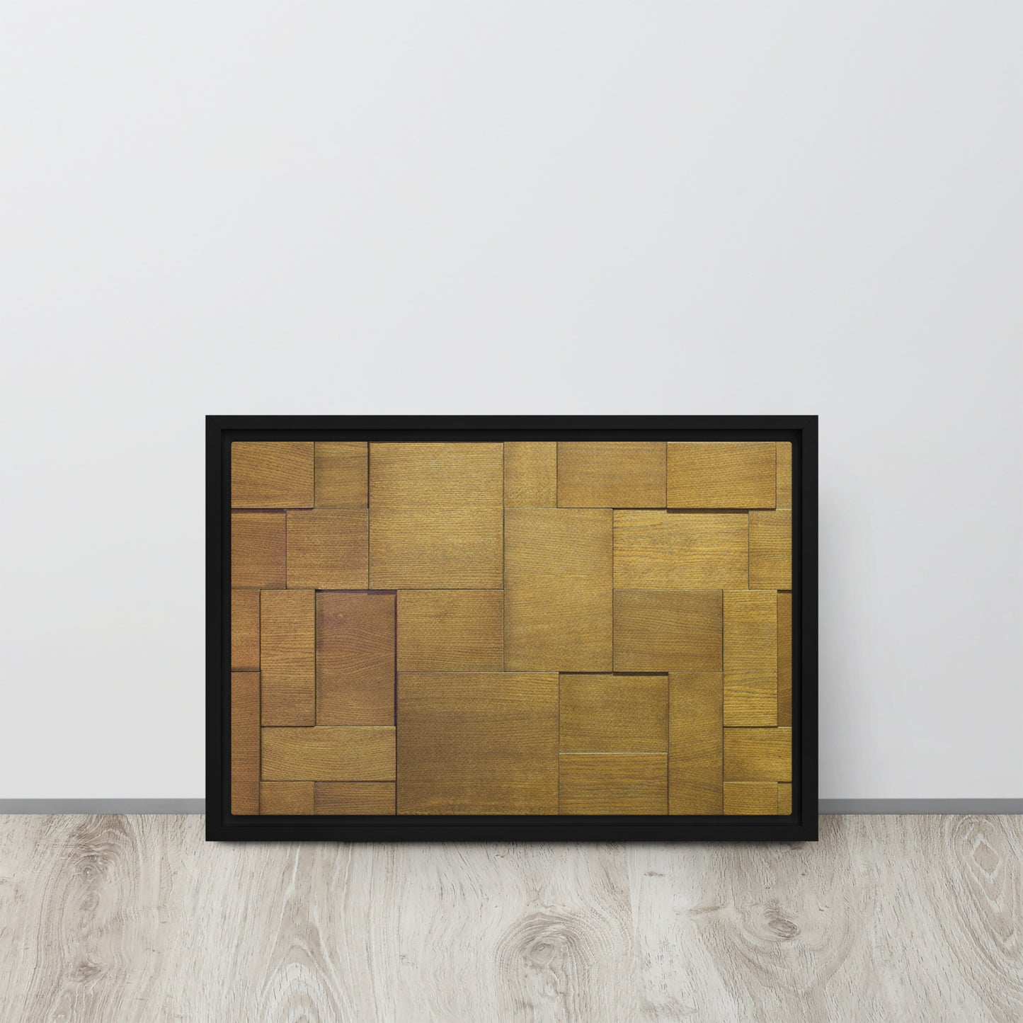 Modern Wood. Framed canvas