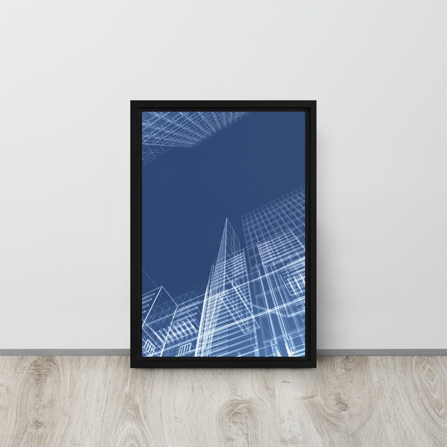 Architected. Framed canvas