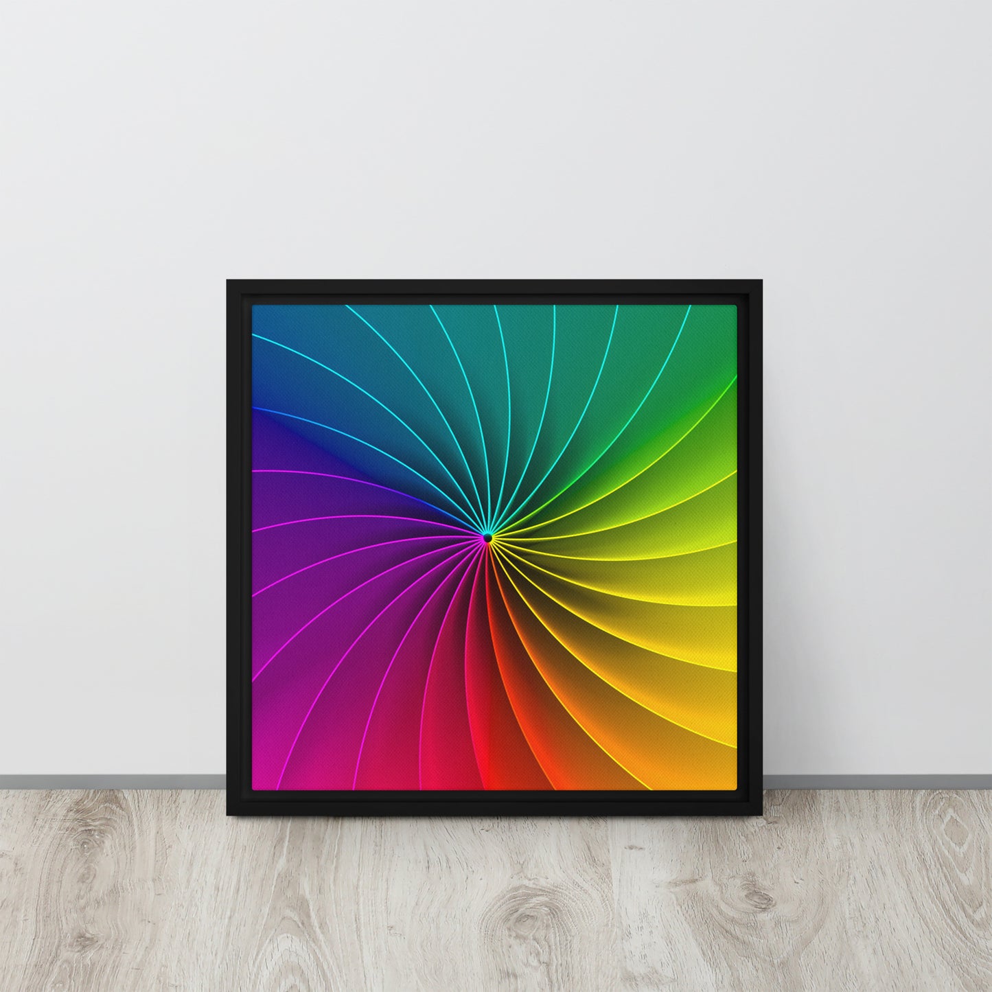 Colour Wheel. Framed canvas