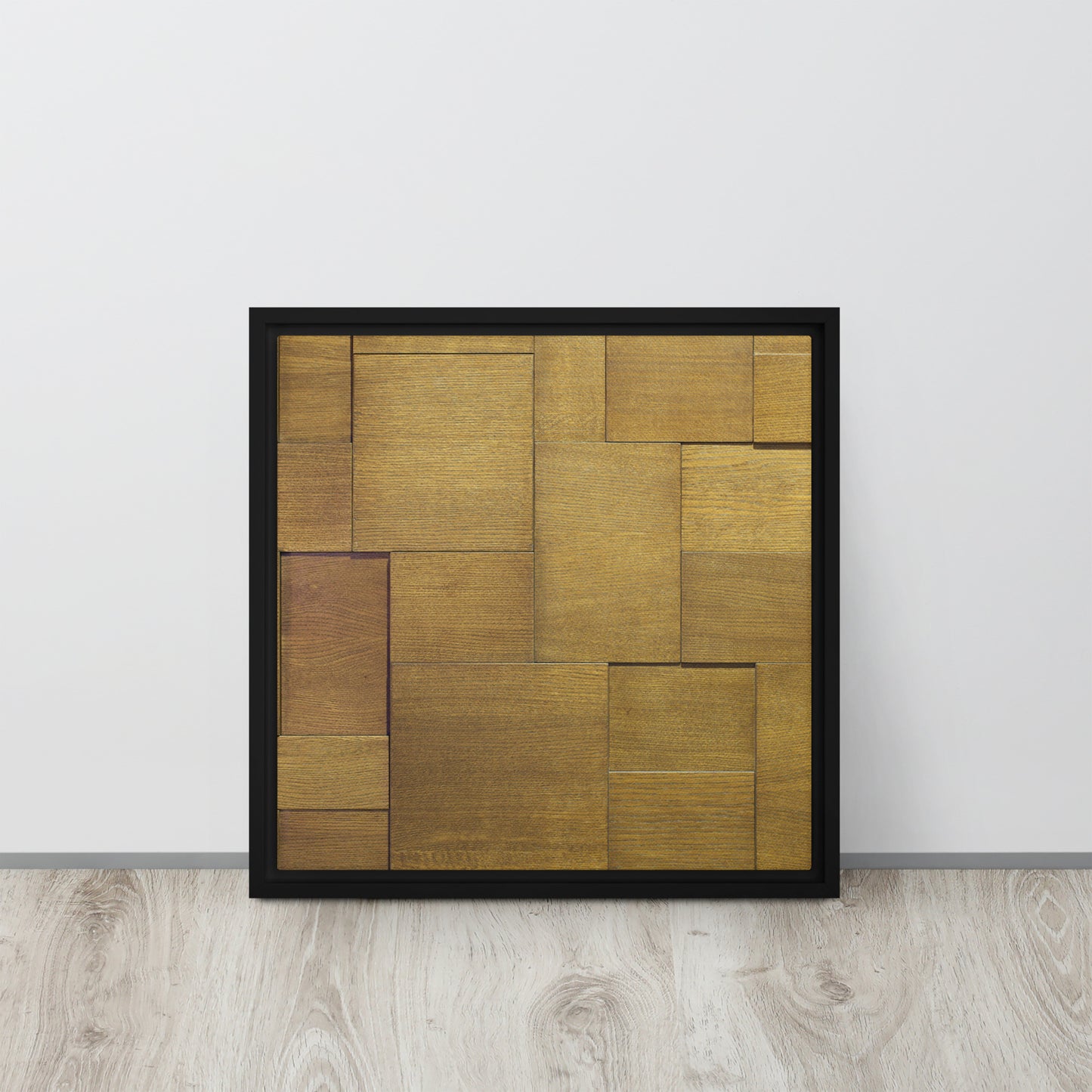 Modern Wood. Framed canvas