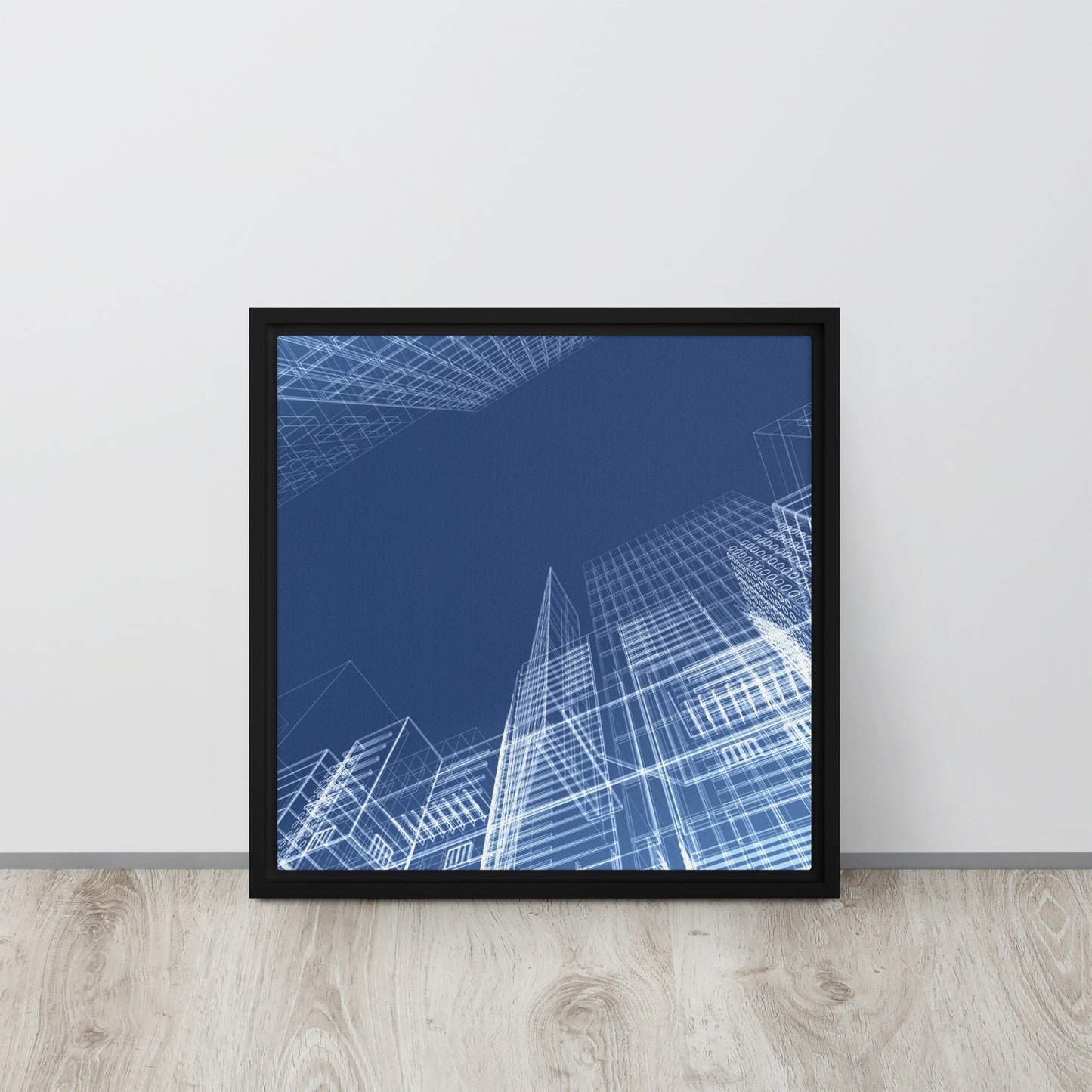 Architected. Framed canvas