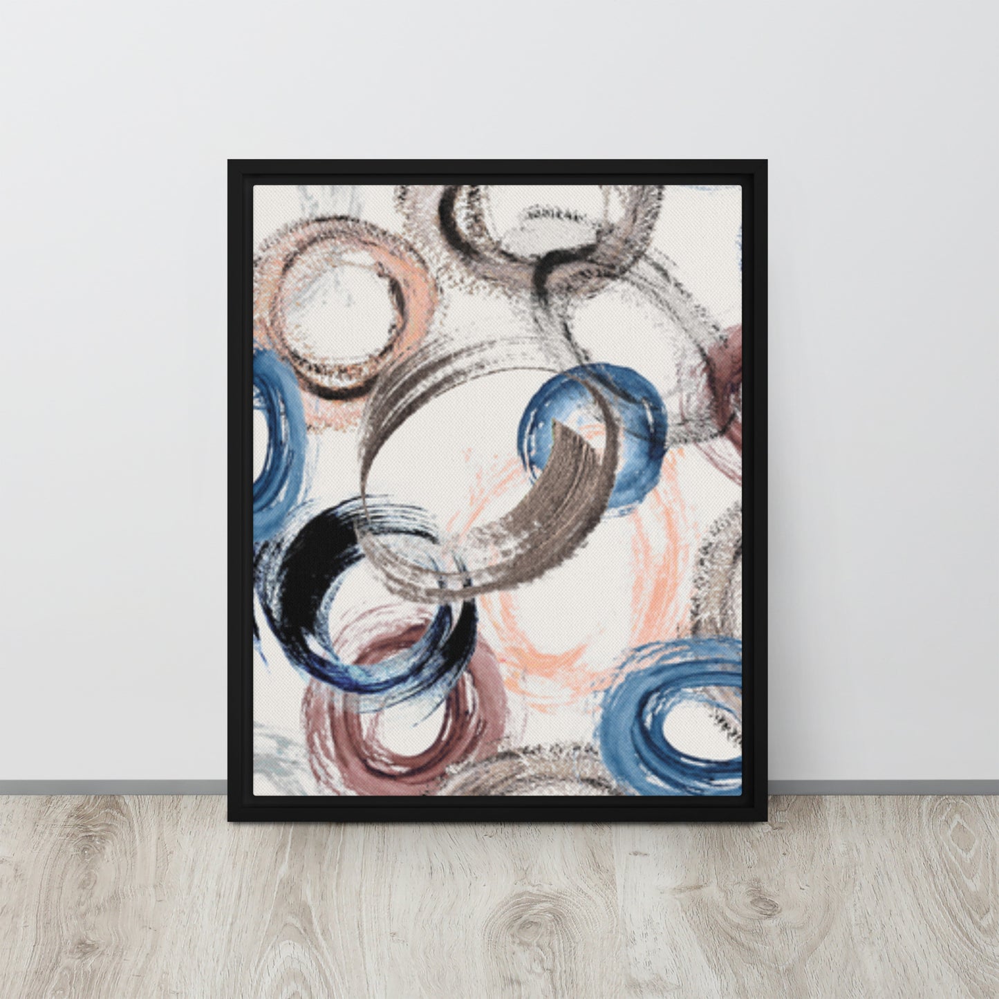 CIRCLES. Framed canvas