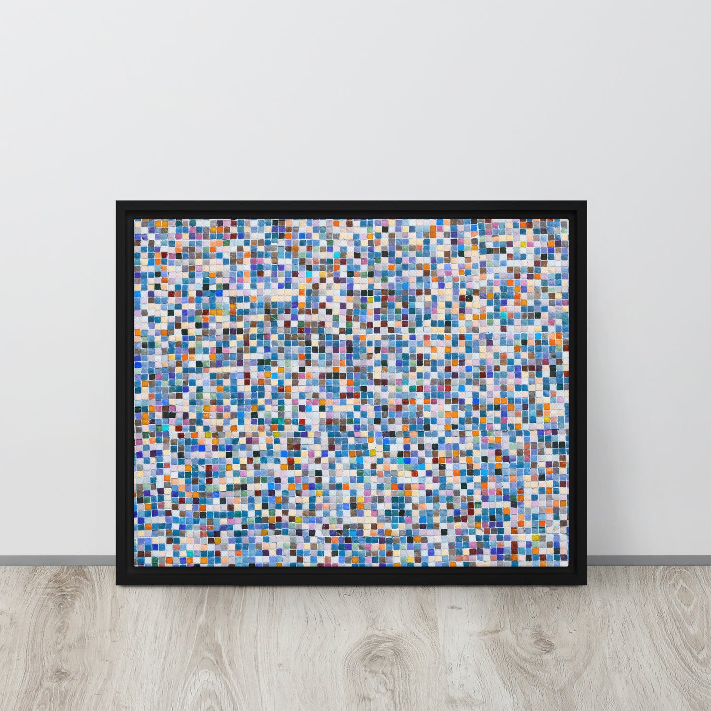 Squares. Framed canvas