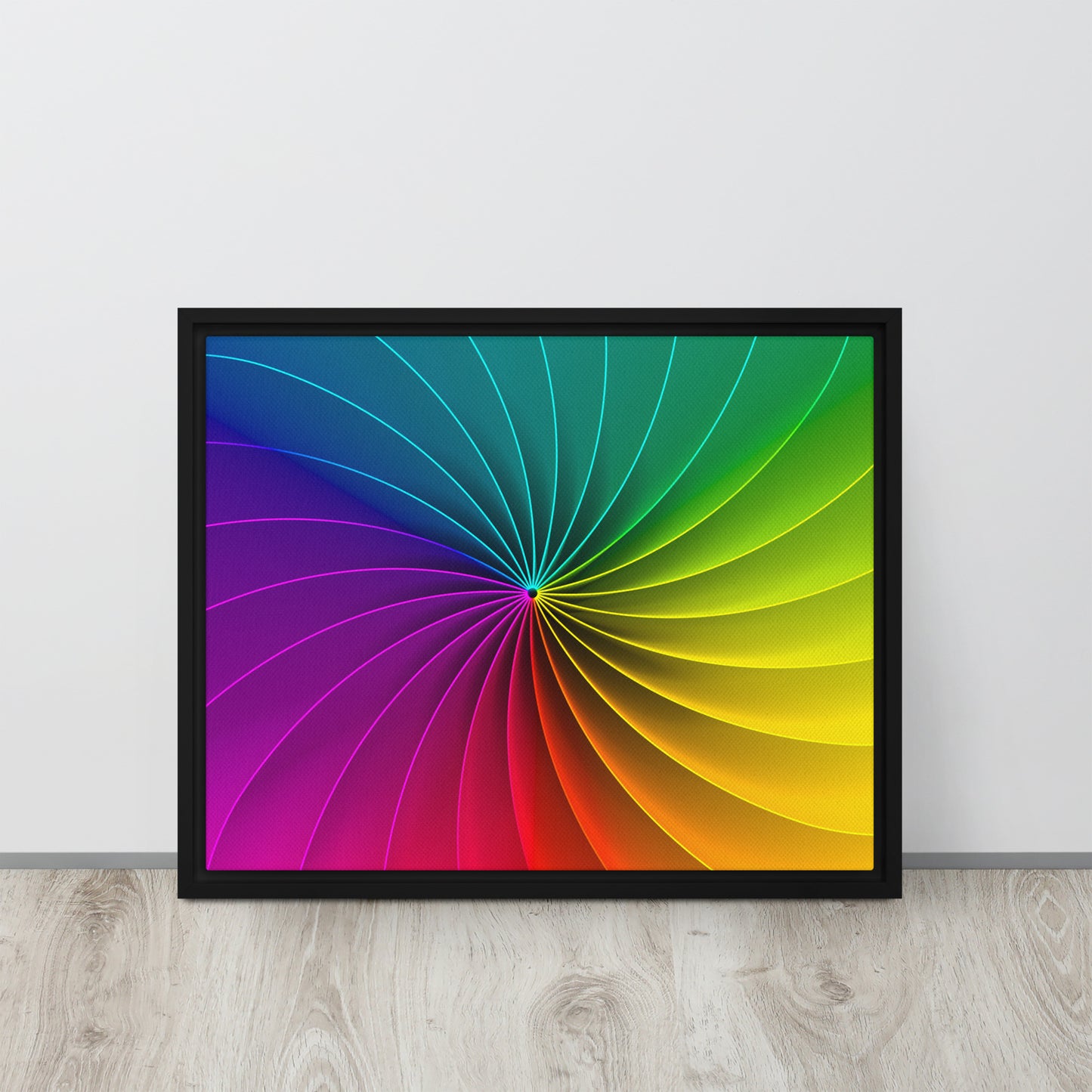 Colour Wheel. Framed canvas