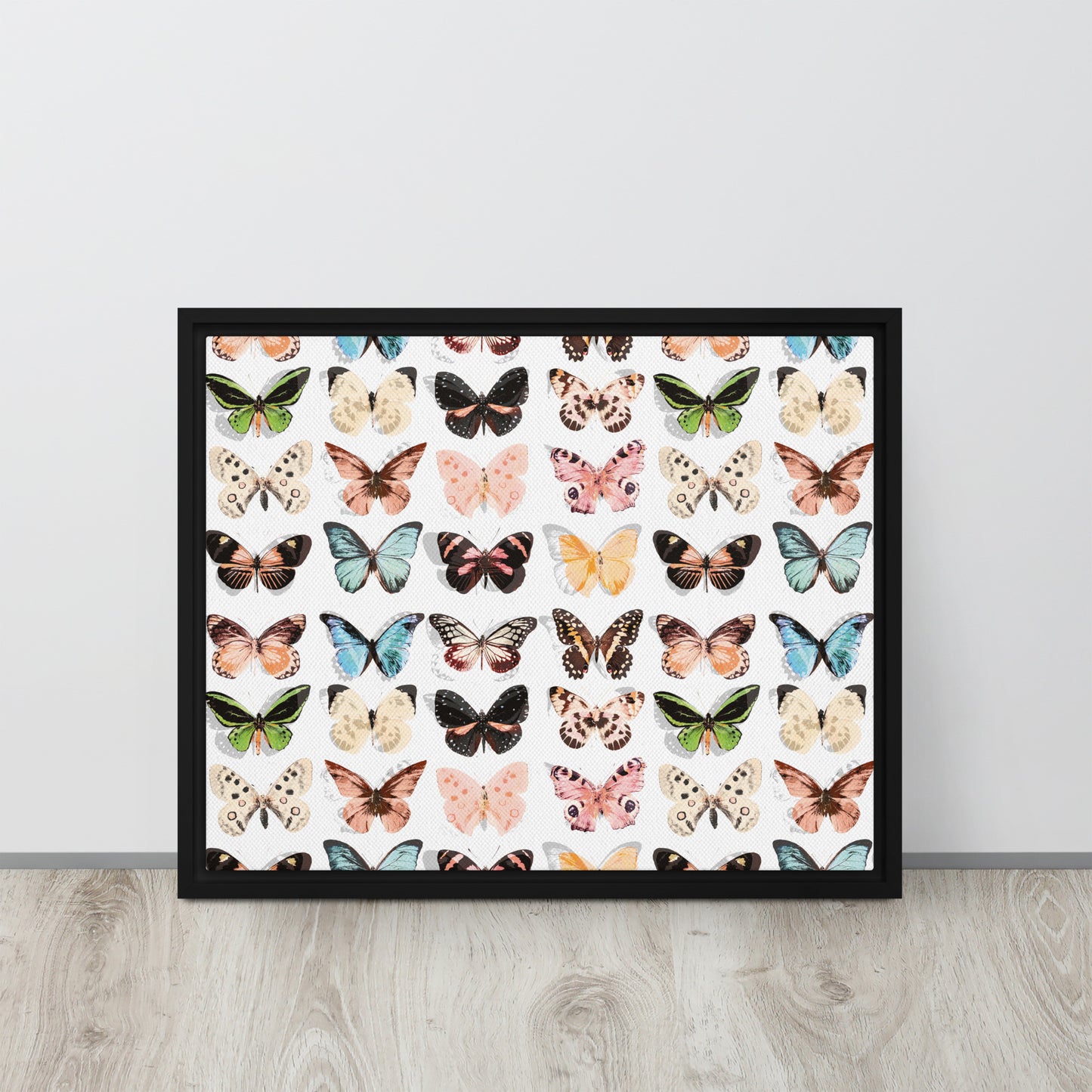 Butterfly. Framed canvas