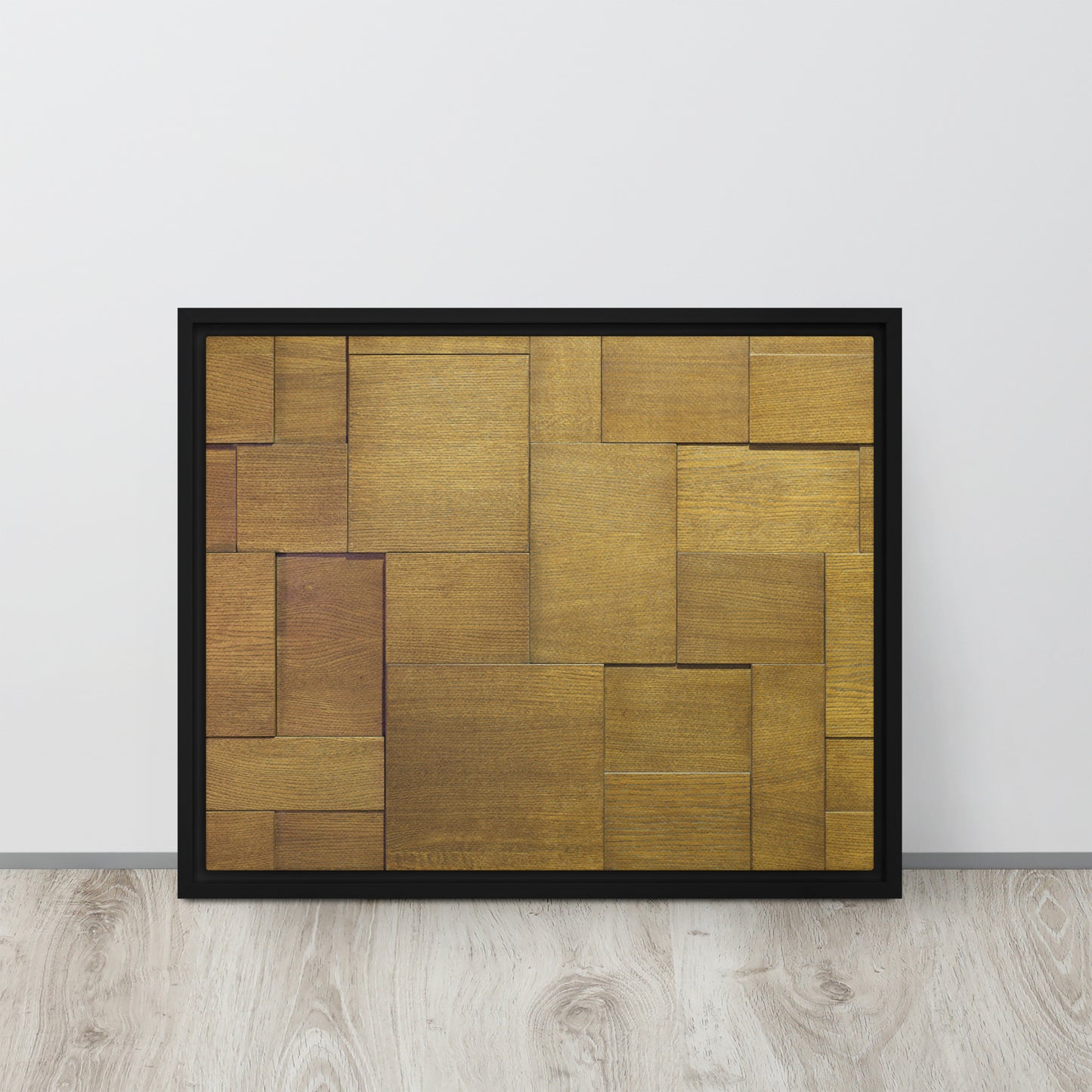 Modern Wood. Framed canvas