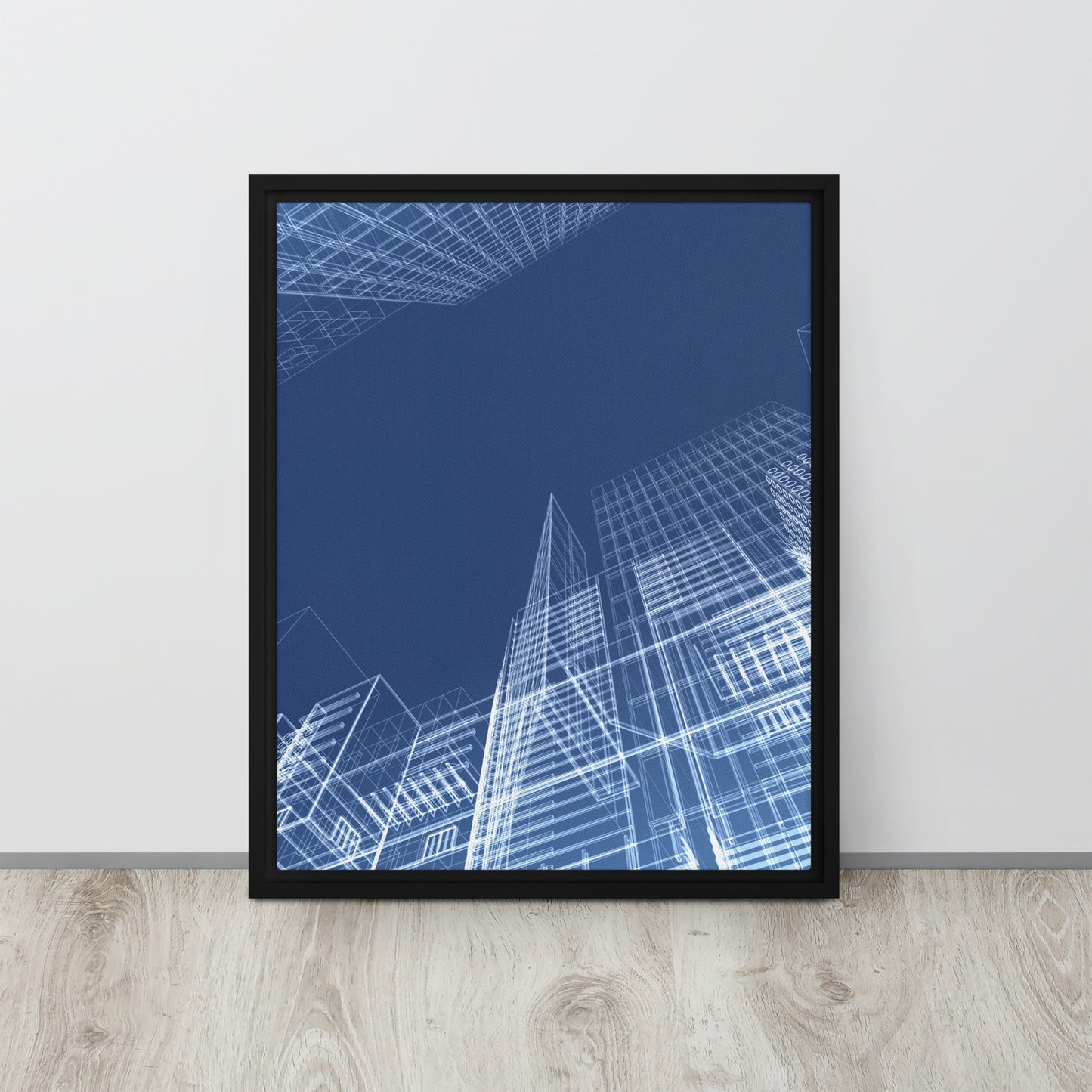 Architected. Framed canvas