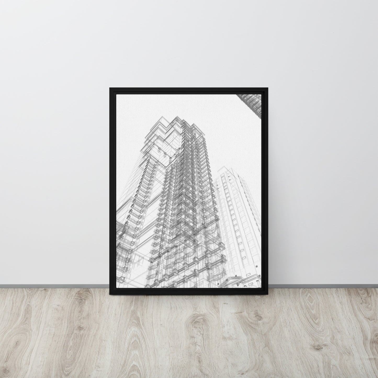 UP. Framed canvas