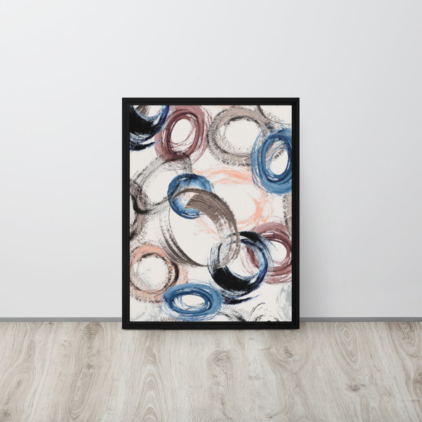 CIRCLES. Framed canvas