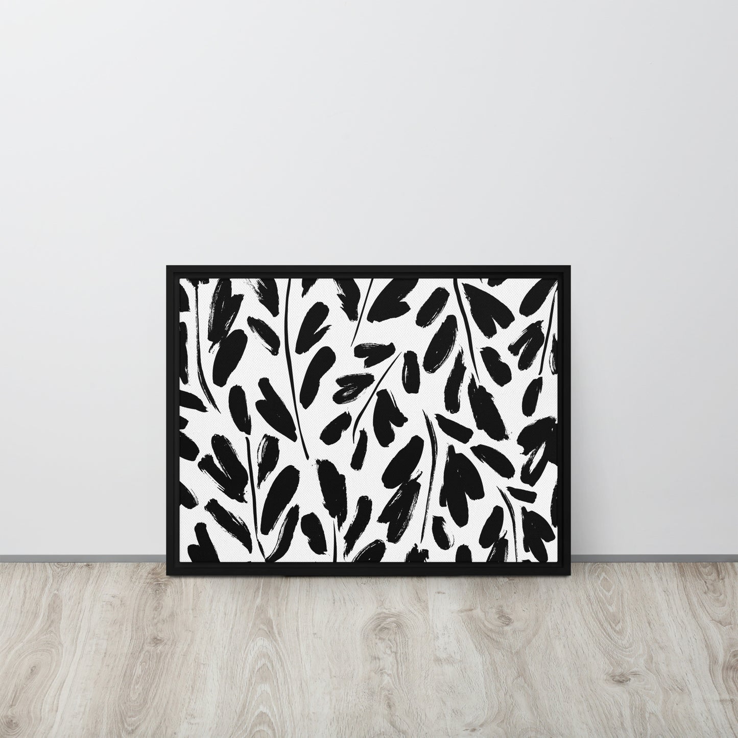 Black & White. Framed canvas