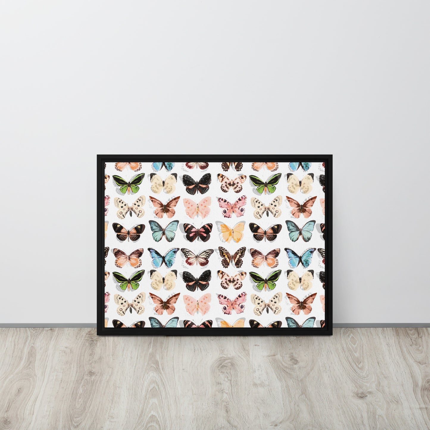 Butterfly. Framed canvas