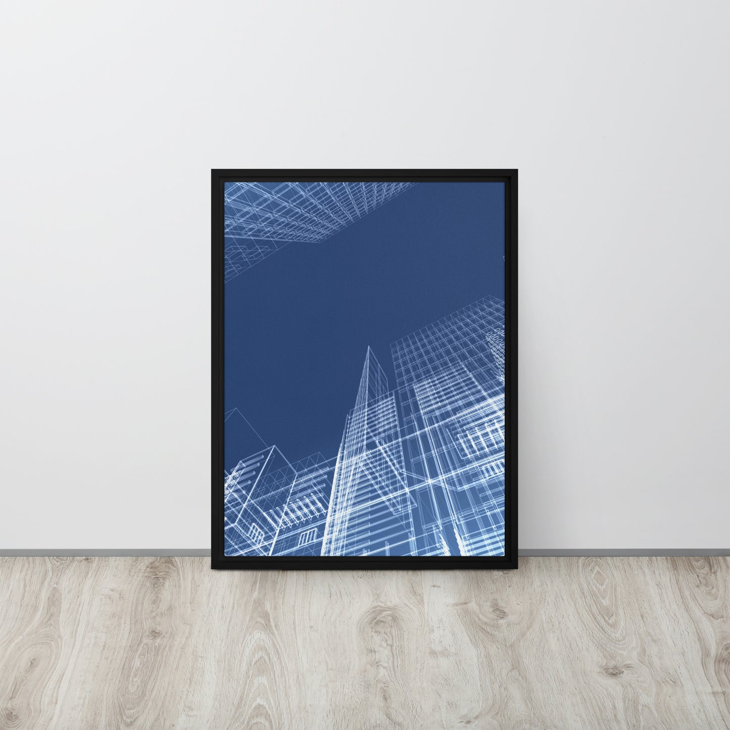 Architected. Framed canvas