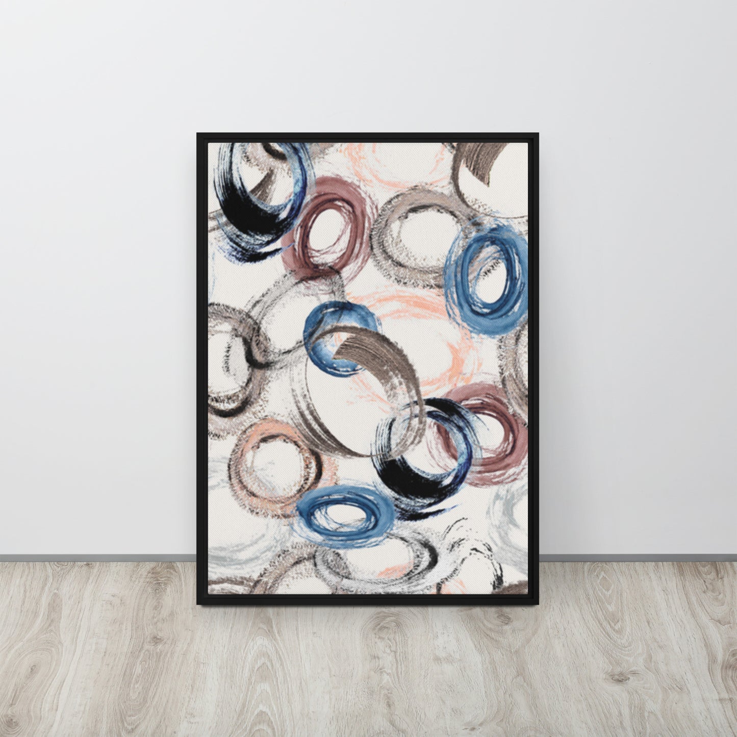 CIRCLES. Framed canvas