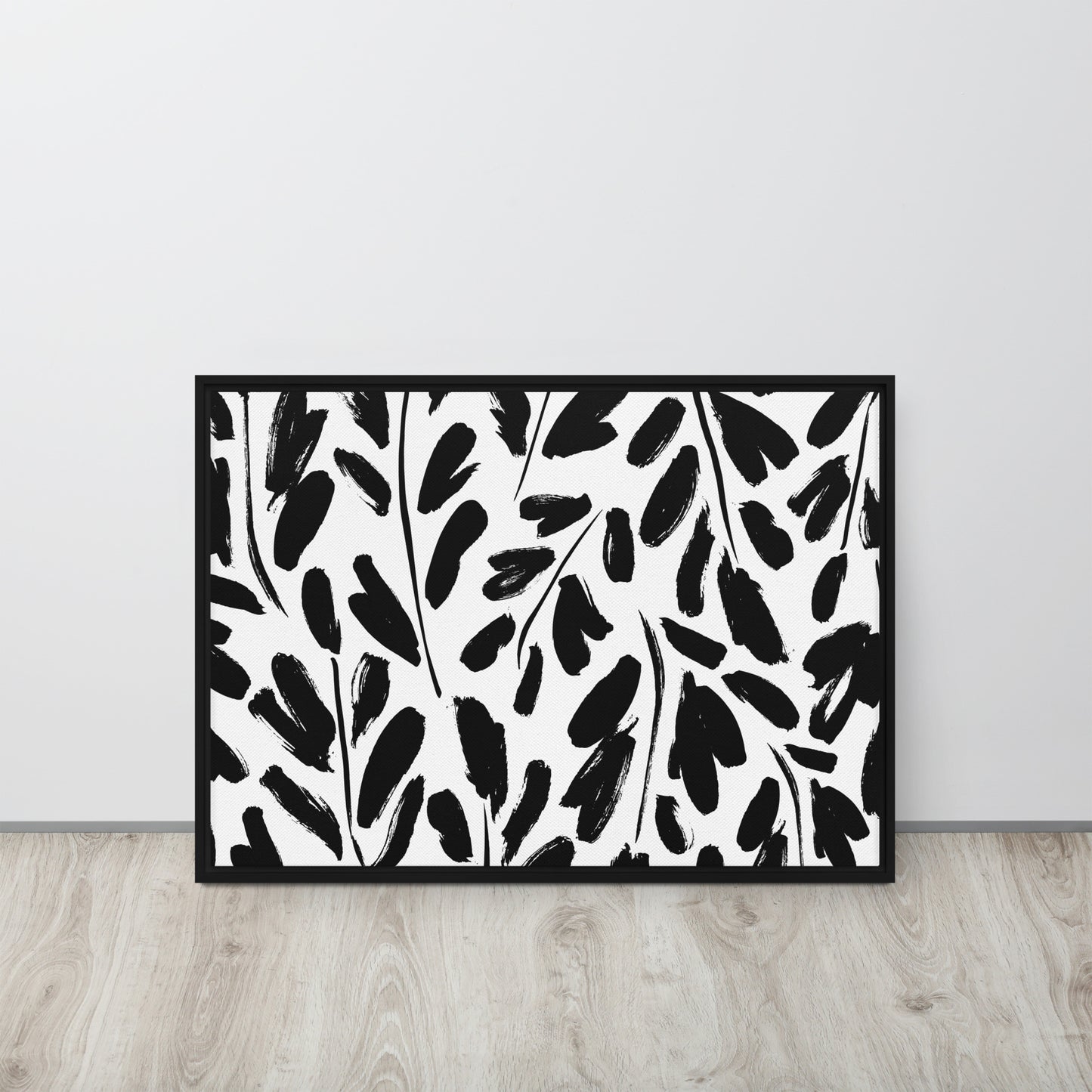 Black & White. Framed canvas