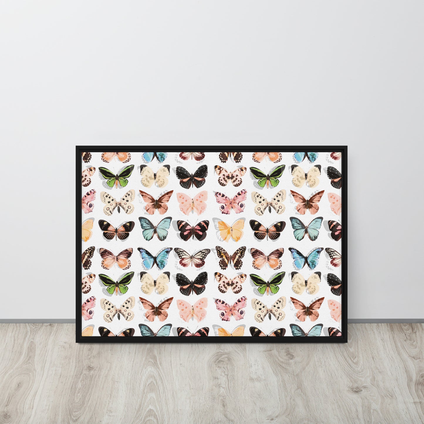 Butterfly. Framed canvas