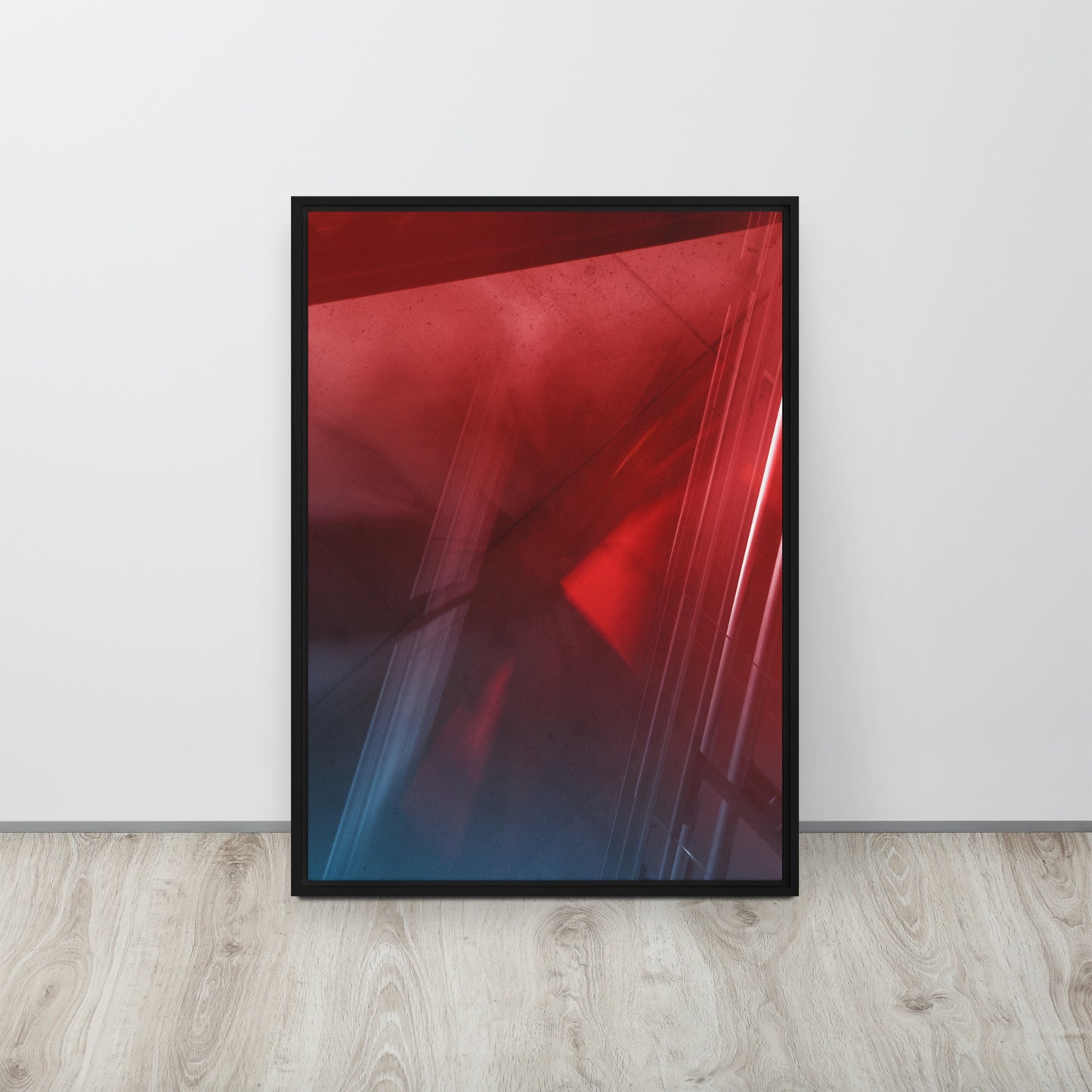 Fire & Ice. Framed canvas