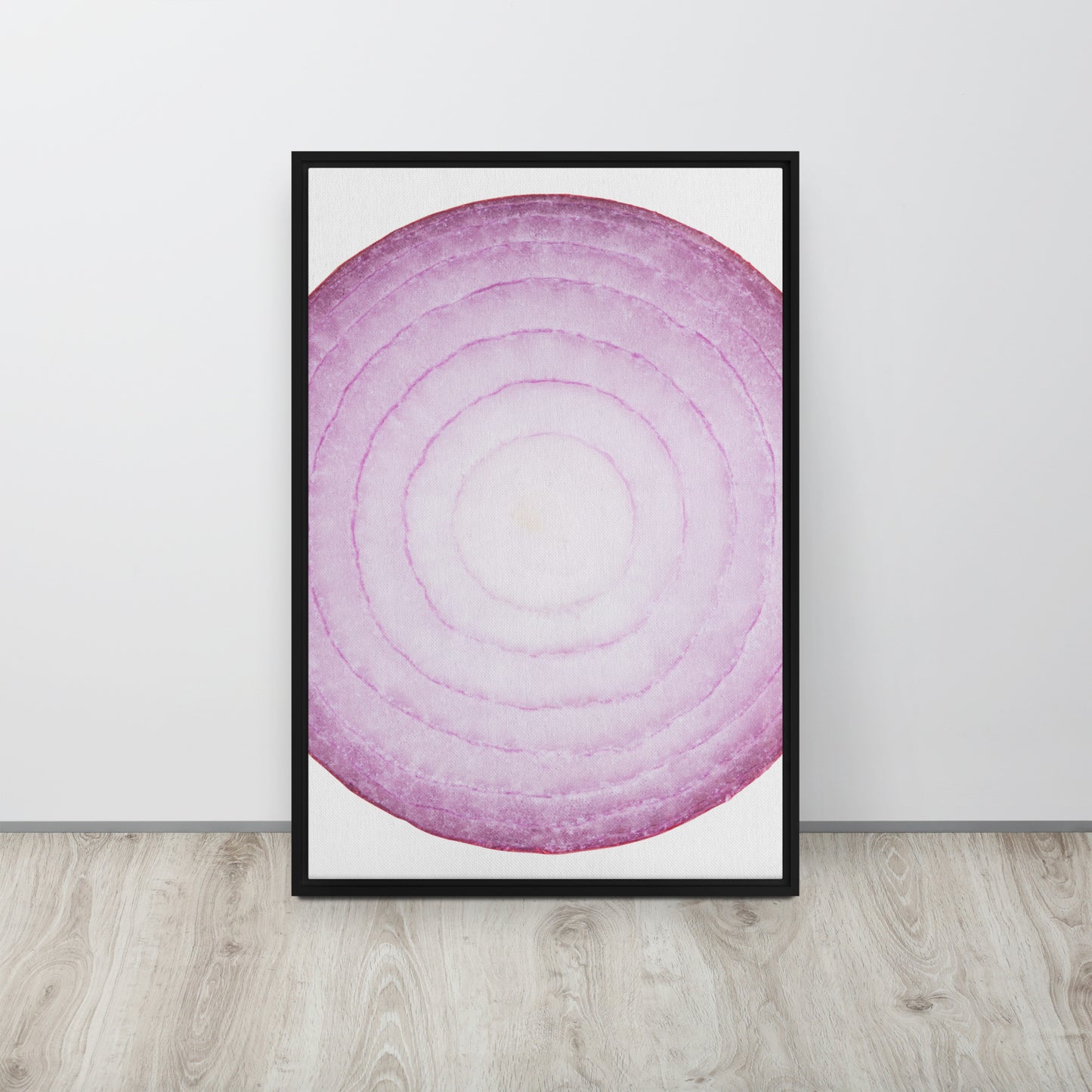 ONION. Framed canvas