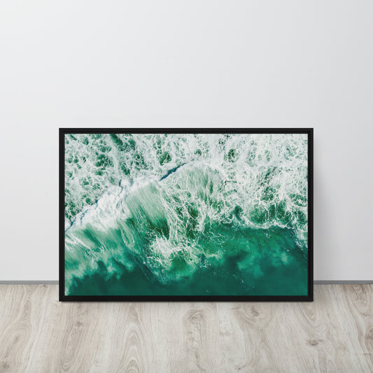 Ocean Waves. Framed canvas