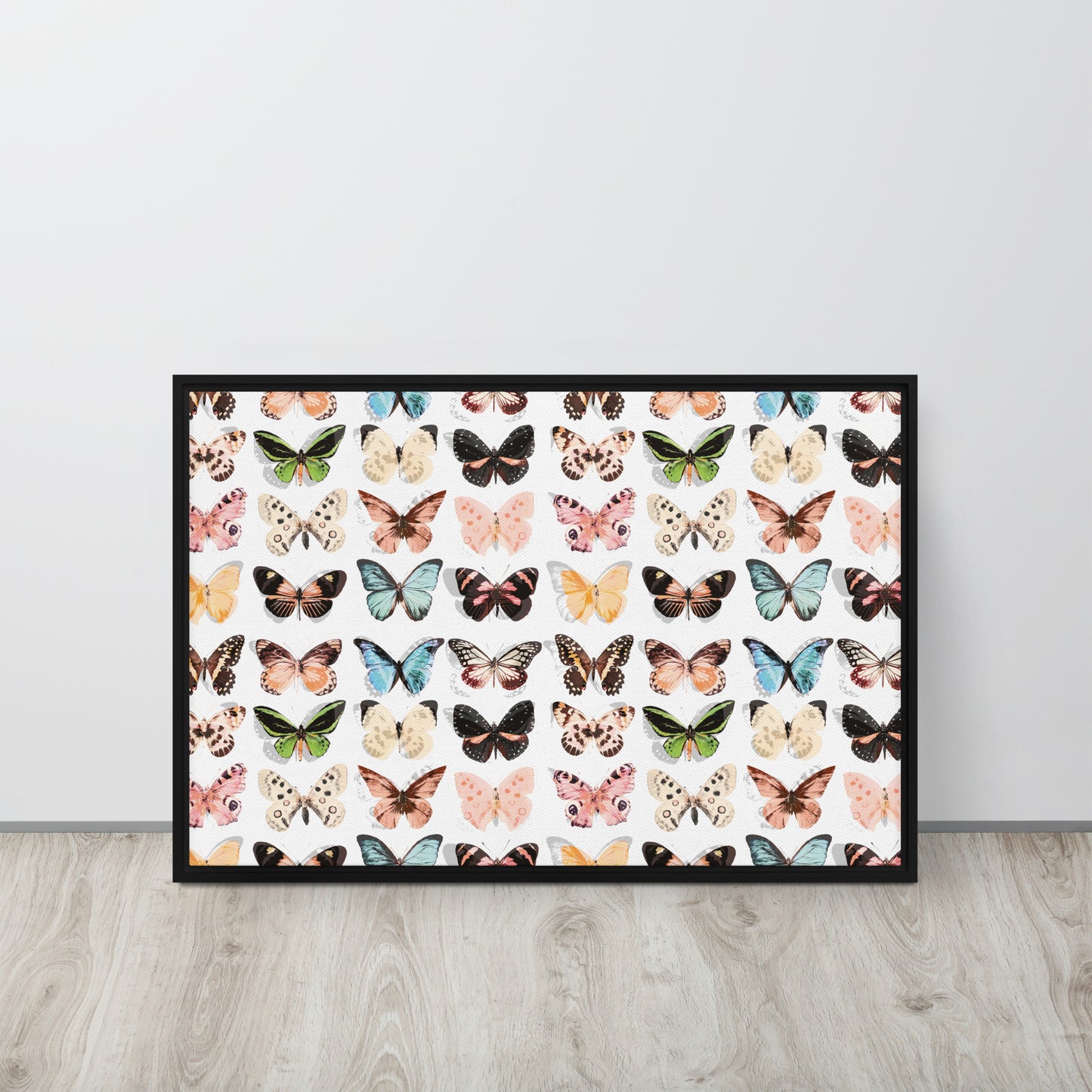 Butterfly. Framed canvas