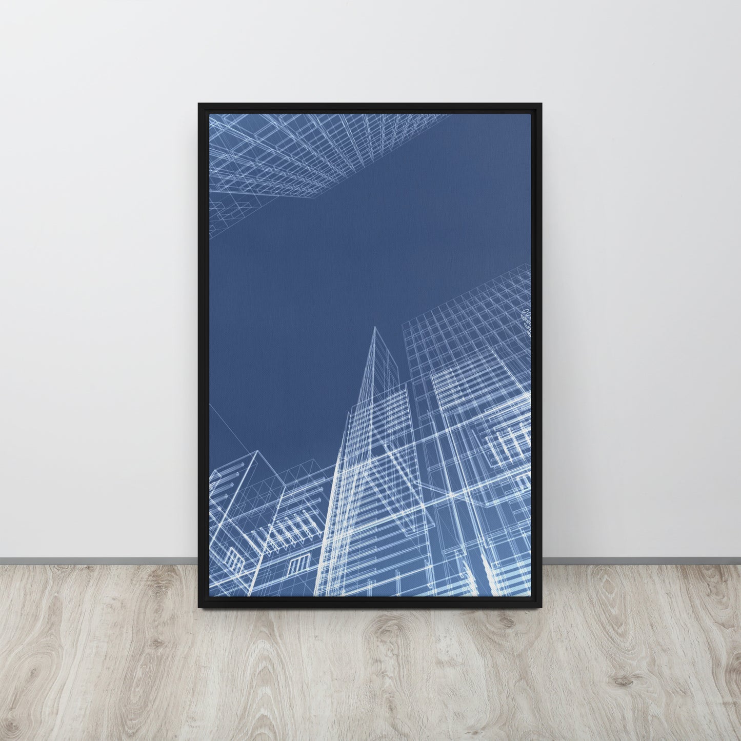 Architected. Framed canvas