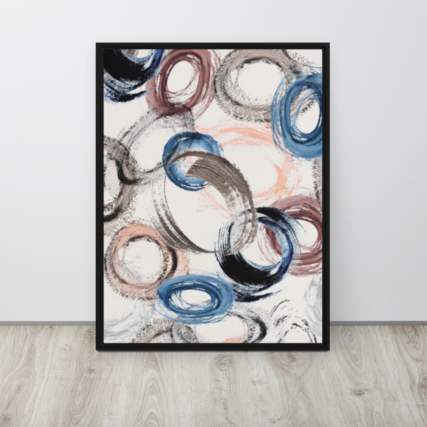 CIRCLES. Framed canvas