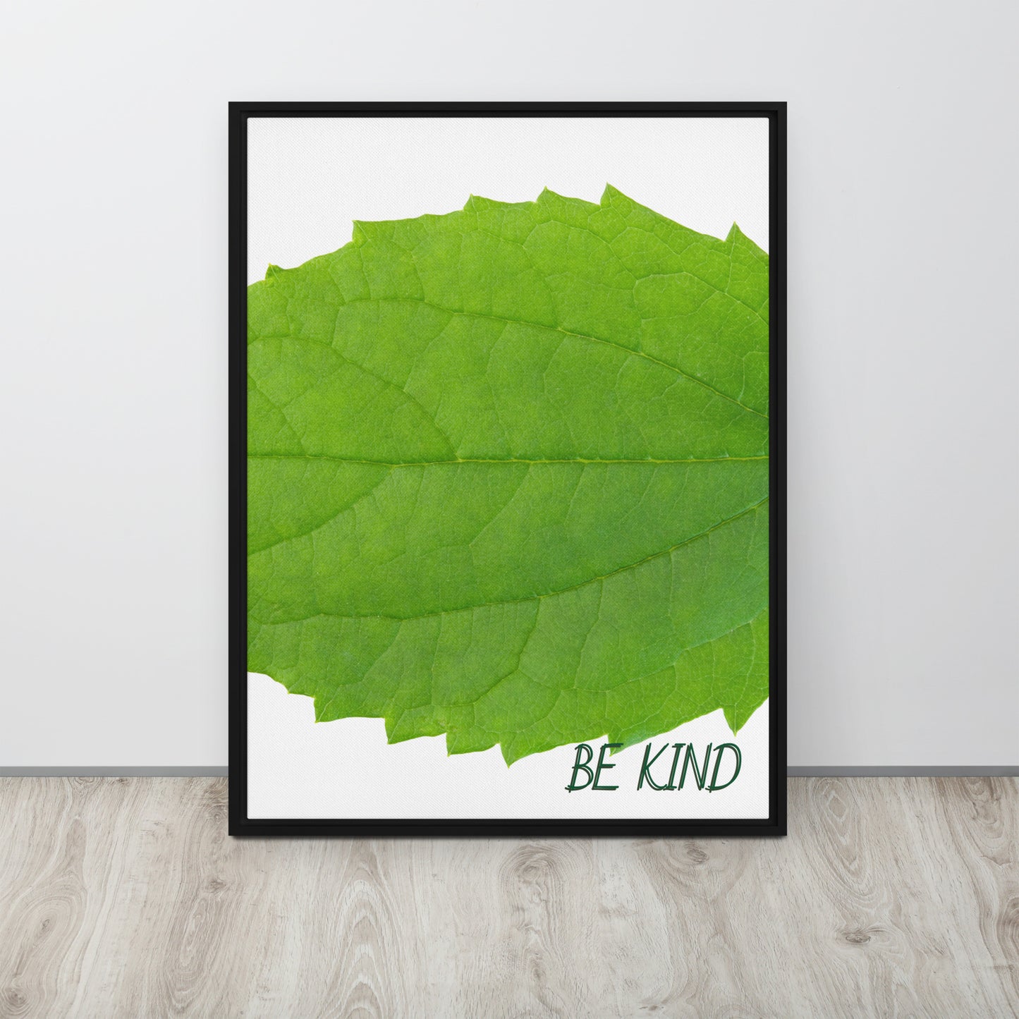 BE KIND. Framed canvas