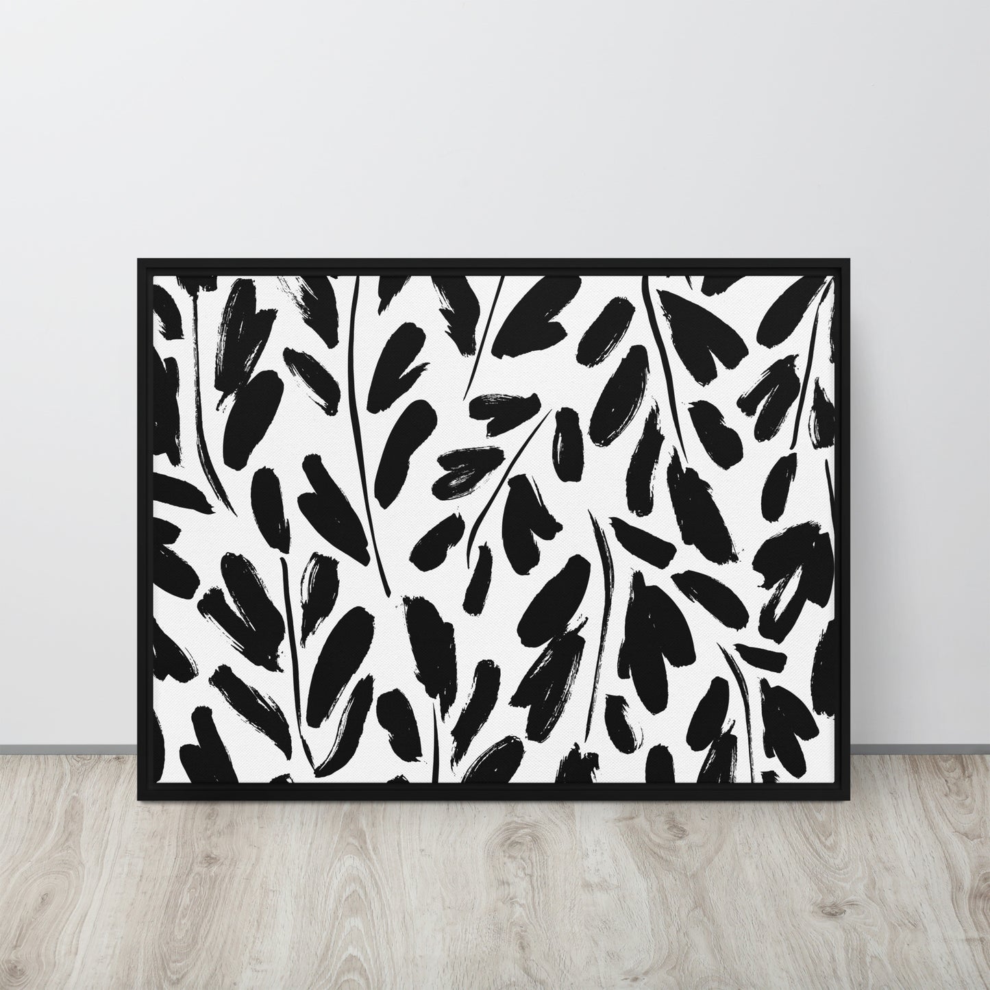 Black & White. Framed canvas