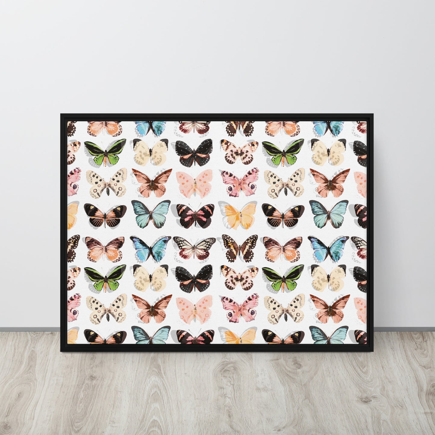 Butterfly. Framed canvas