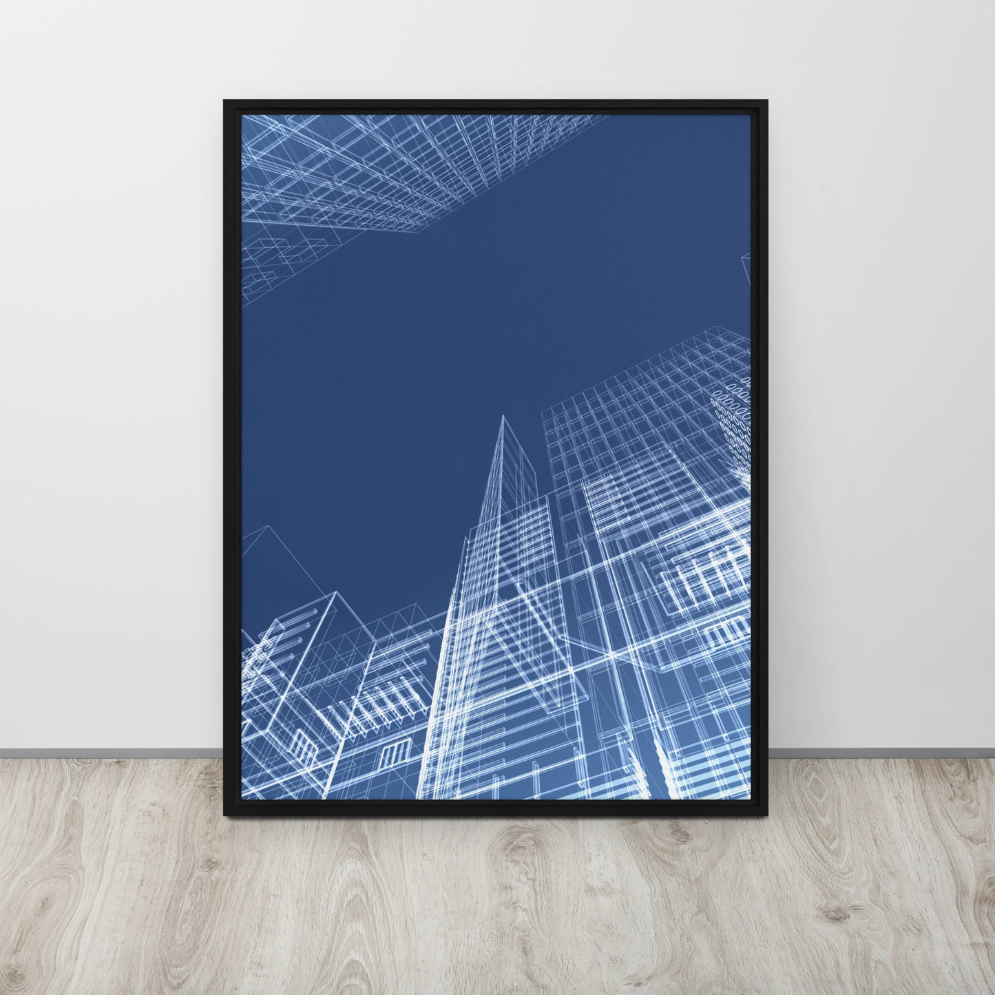 Architected. Framed canvas