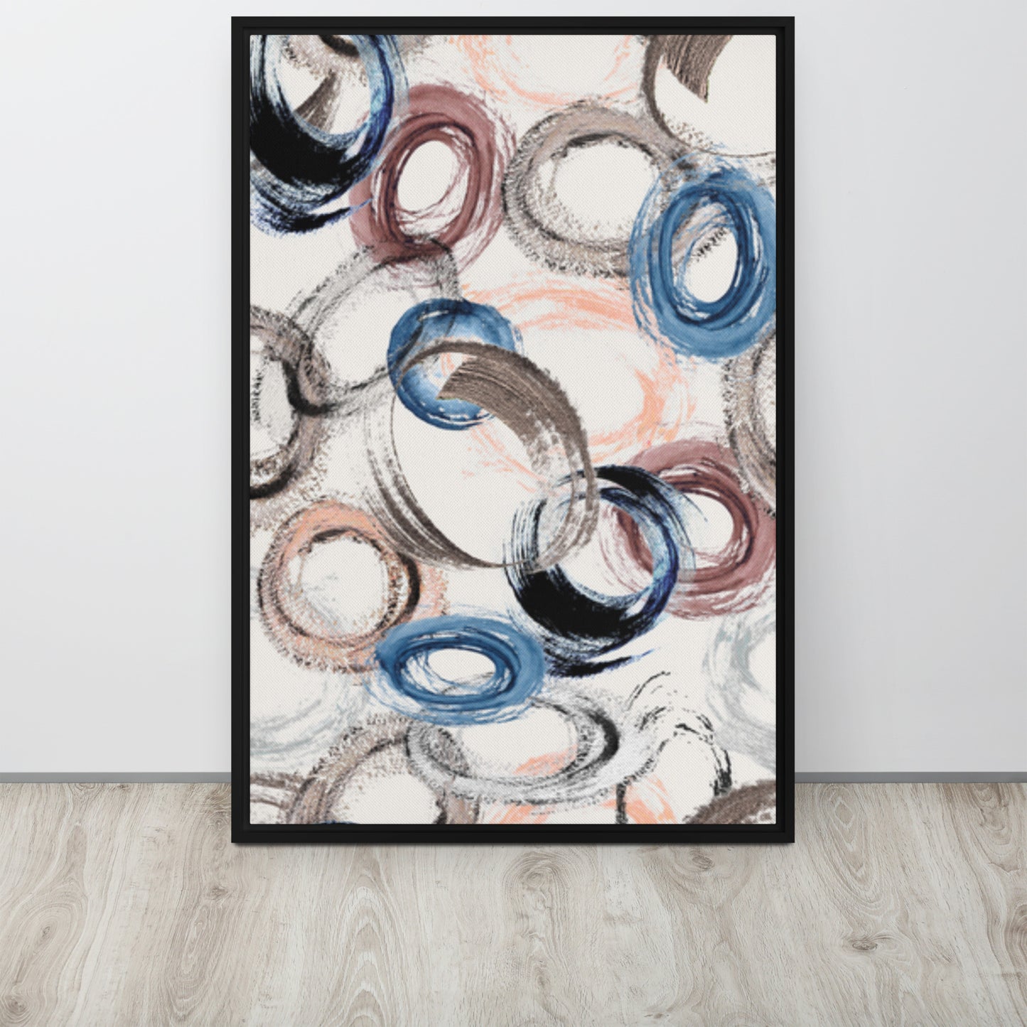 CIRCLES. Framed canvas