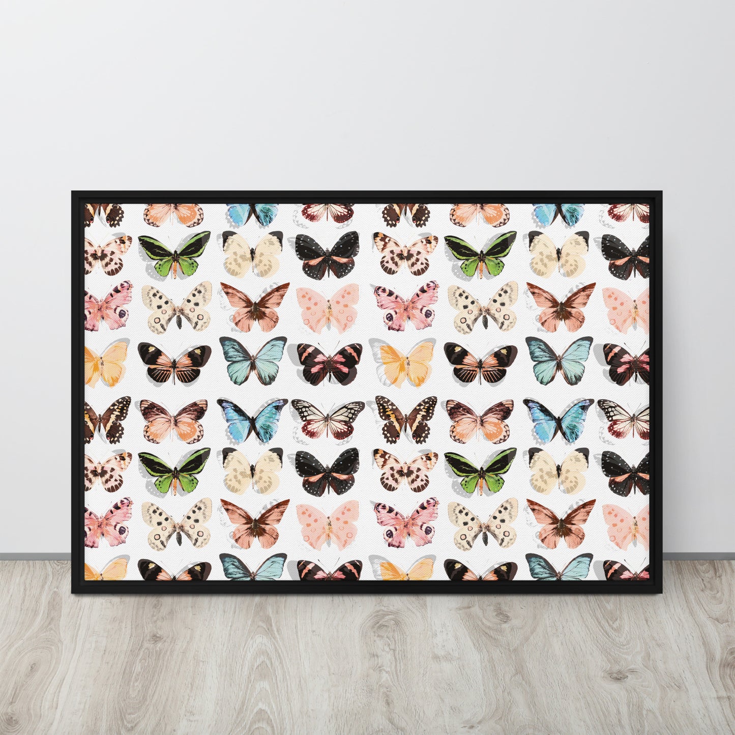 Butterfly. Framed canvas