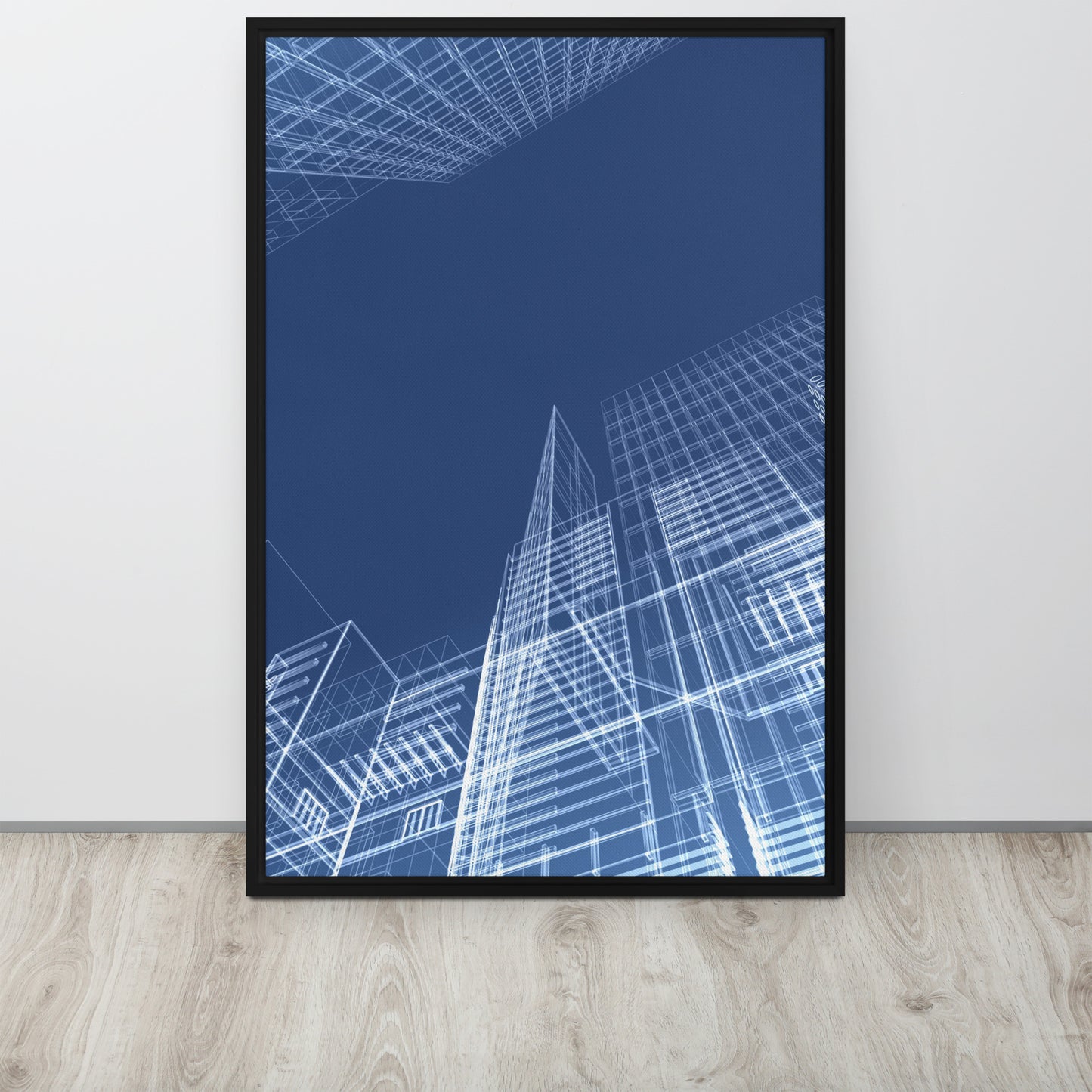 Architected. Framed canvas