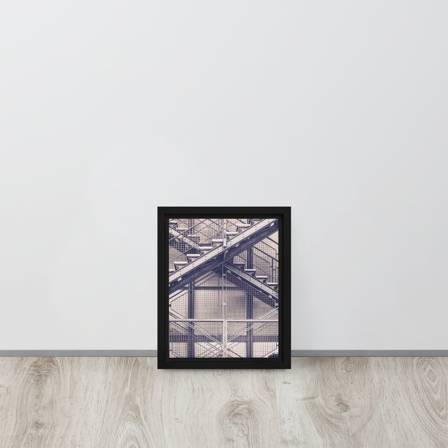 Stairs. Framed canvas